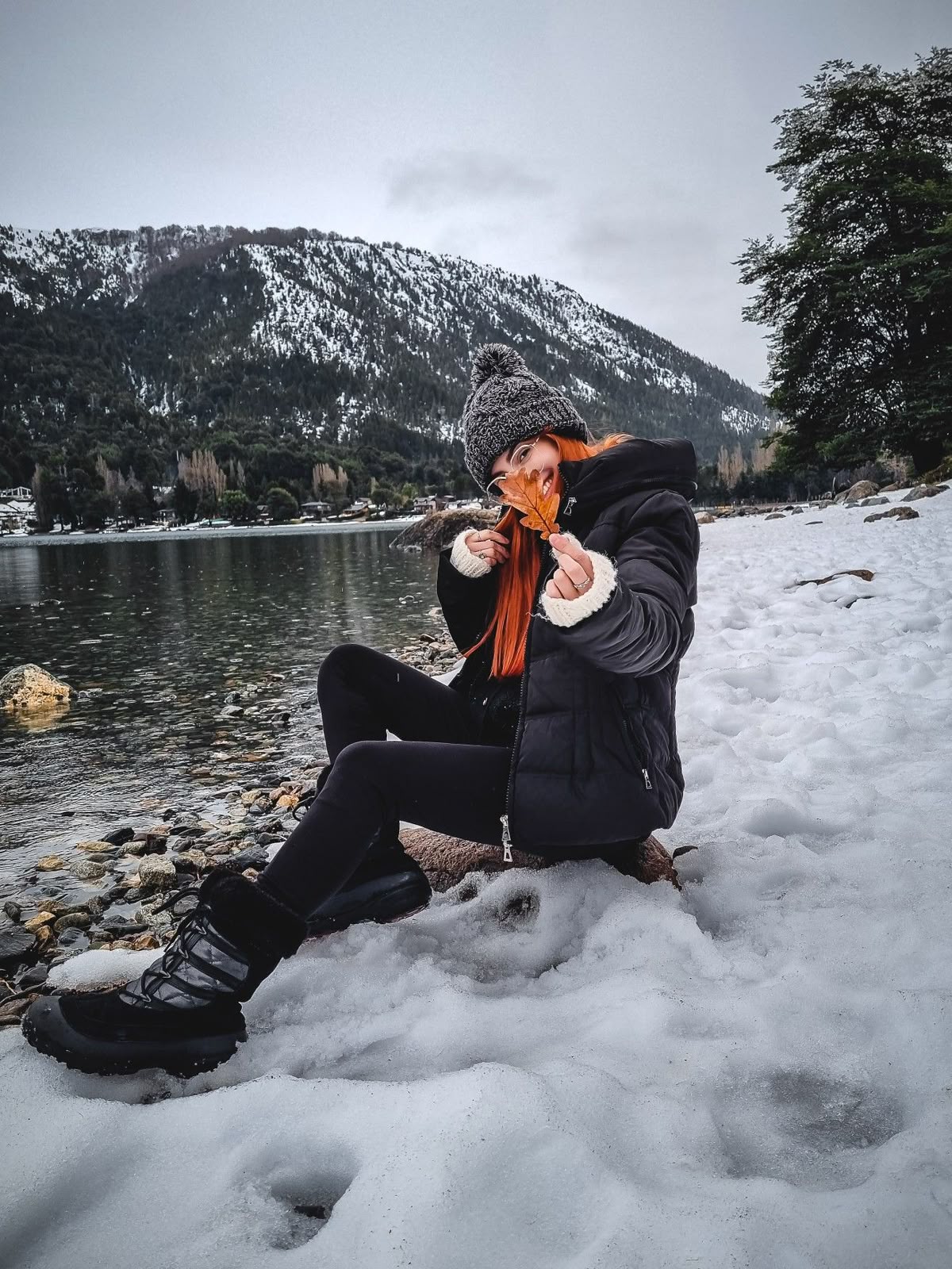 Paisagem de neve no pacote Bariloche
